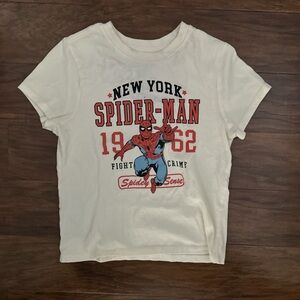Spider-Man Cream Graphic Tee - New York Spidey Sense